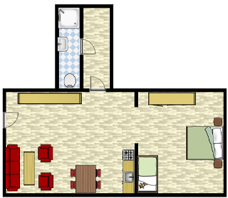 Grundriss Ferienwohnung